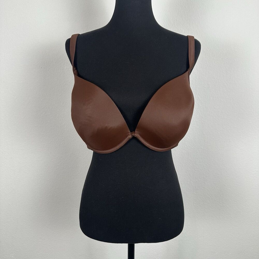 Cacaique Bra Womens. Size 44D Chocolate Brown Wired Adjustable Straps Stretch